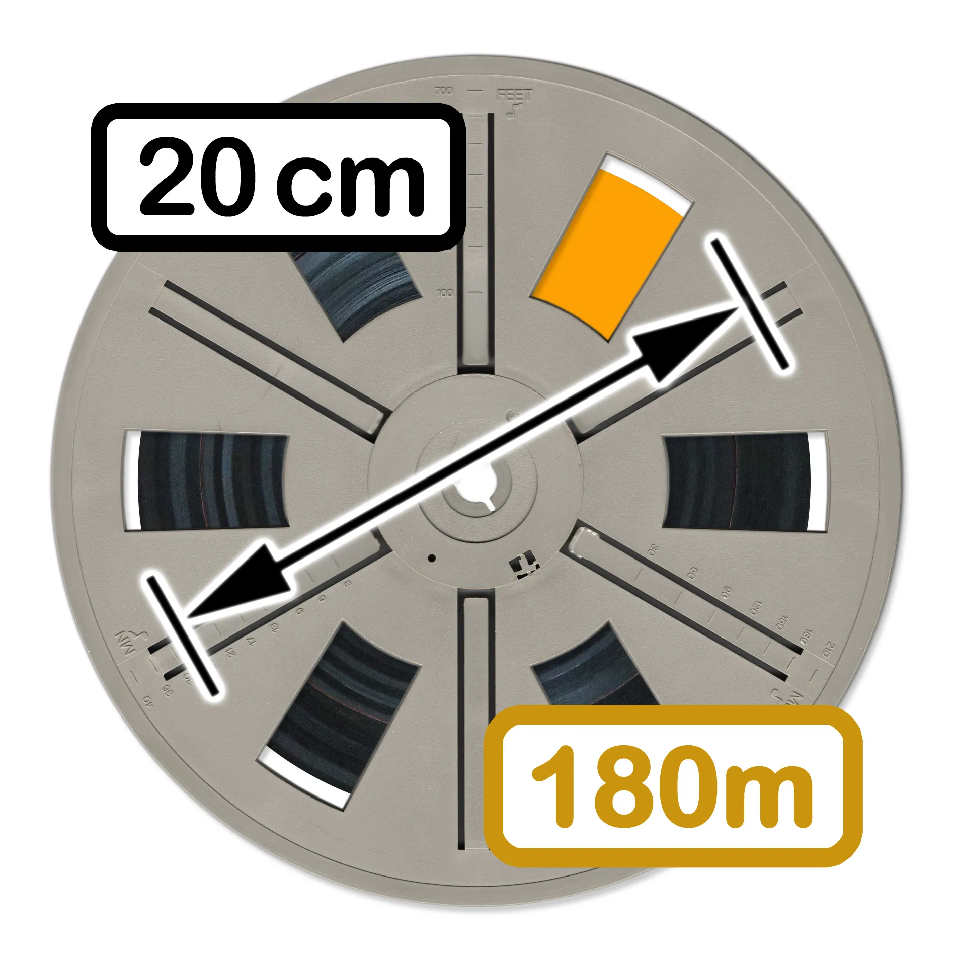 Transfert de films 8mm - 180m (600ft)