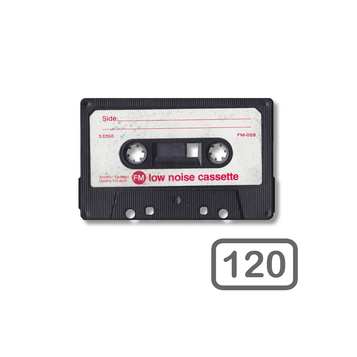 Numérisation de cassettes audio - 120 minutes