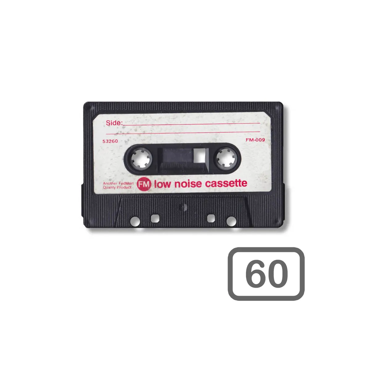 Numérisation de cassettes audio - 60 minutes