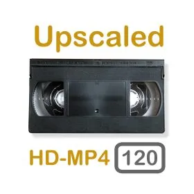 Video Tape Digitization - 120 minutes - High Definition (HD-Upscaled)
