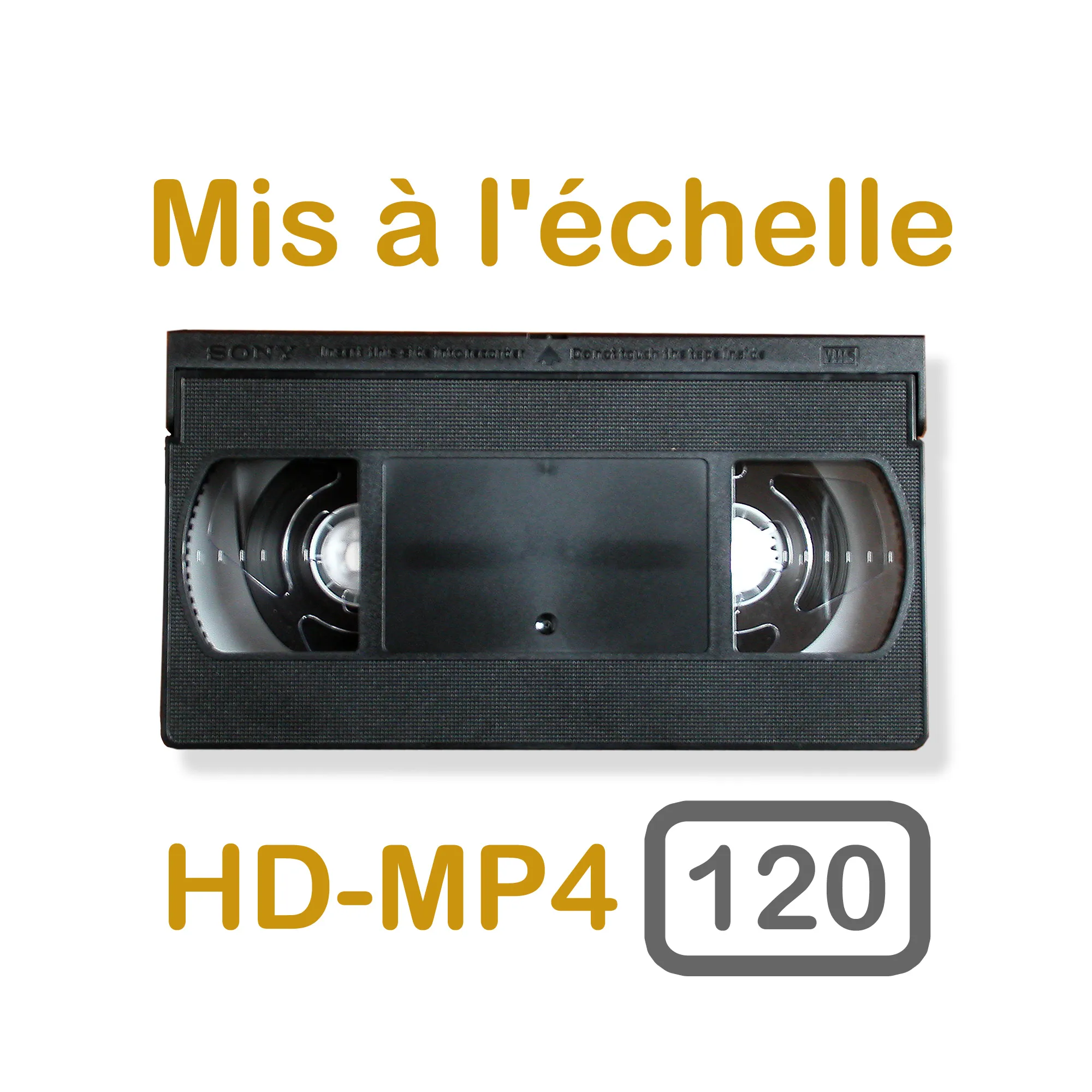 Numérisation de bandes vidéo - 120 minutes - Haute Définition (HD améliorée)