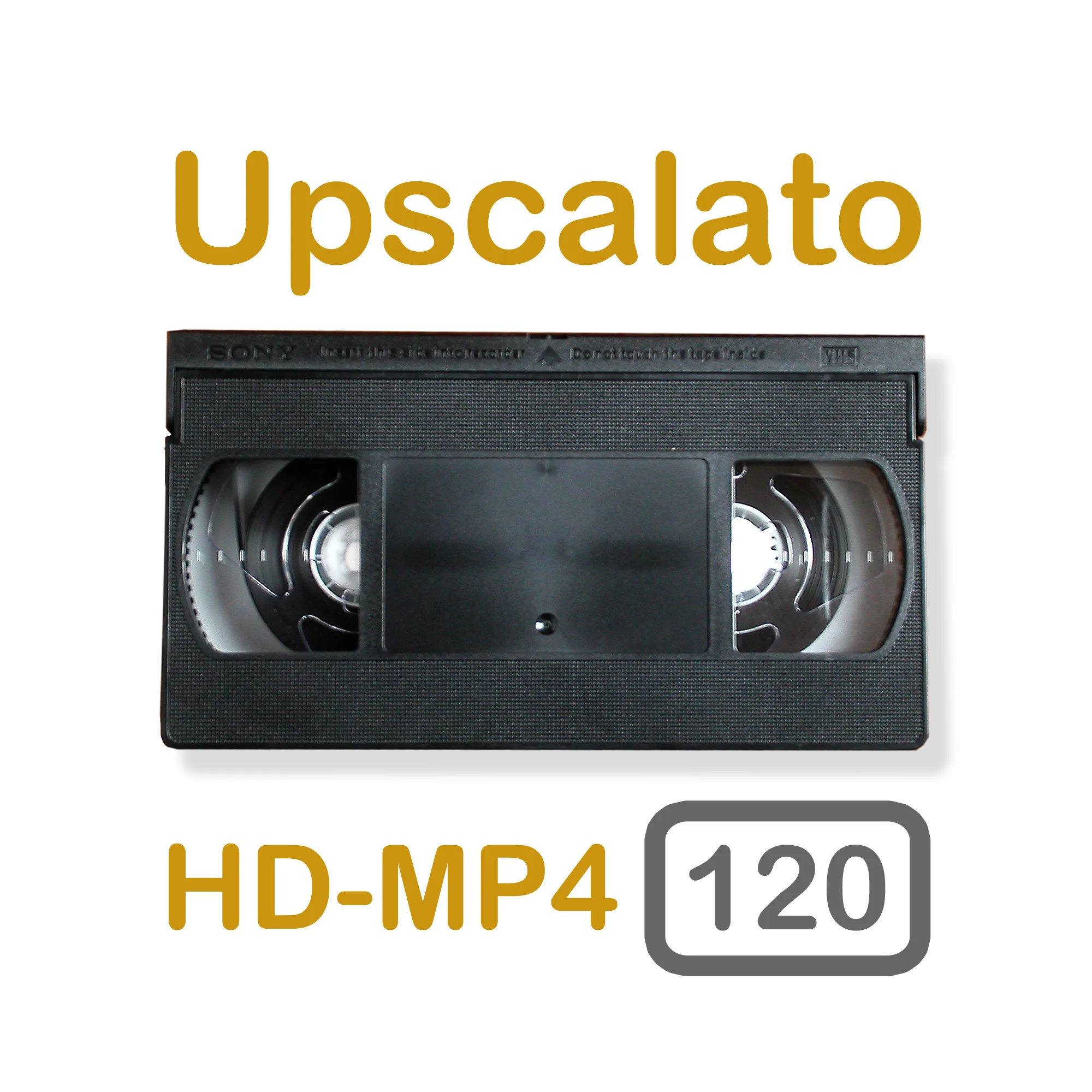 Digitalizzazione di videocassette - 120 minuti - Alta Definizione (HD migliorata)
