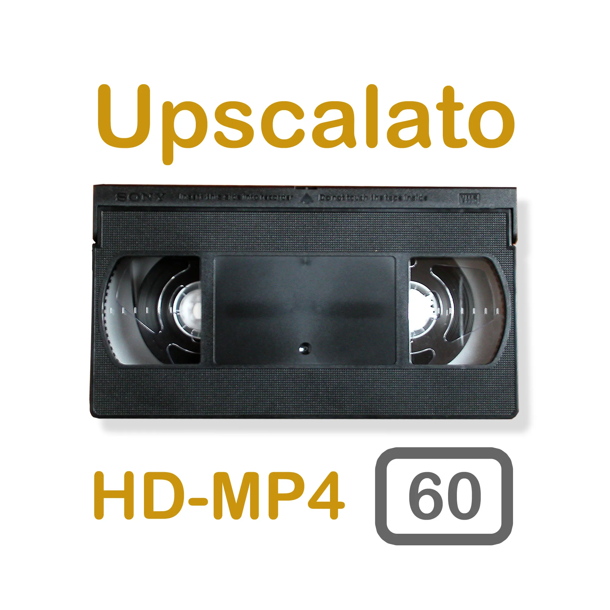 Digitalizzazione di videocassette - 60 minuti - Alta Definizione (HD migliorata)