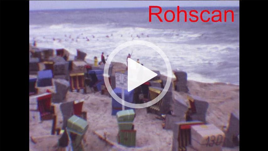 Rohscan, korrigiert, Vergleich, Film, Transfer